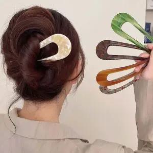 프랑스비녀 여성 헤어핀 U자 실핀 머리올림 고정핀