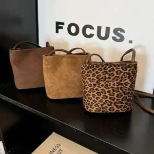 |CCB415D|여성 스웨이드 일상용 미니 크로스백