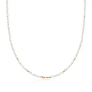 [비앤비골드] 14K 골드 세이스 컷팅볼 진주 목걸이 CHN41130