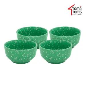 [토마톰스]뉴트로 도자기 분식그릇 원형공기 x 4인