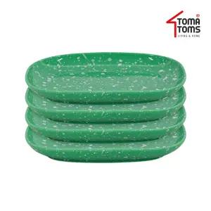 [토마톰스]뉴트로 도자기 분식그릇 떡볶이접시 x 4인