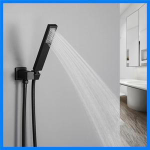 고품질 핸드 샤워 액세서리 브러시 골드 핸드 헬드 샤워 세트 홀더 및 호스 벽 마운트 핸드 홀드 샤워 헤드