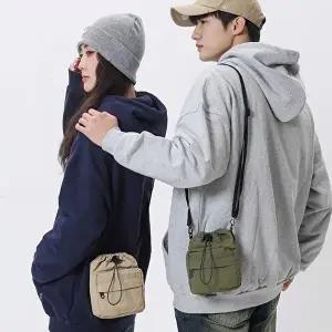 [셀러허브 패션]워싱천미니복조리스트링백