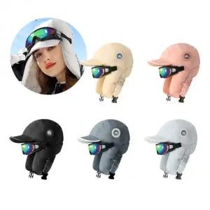 [골드스마일]스키 고글캡 방한 모자 스키장 스키코 보호 모스크랩