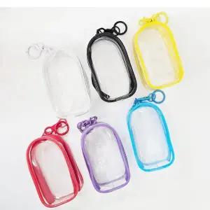 6컬러 402GRN92 투명 인형파우치 멀티 키링파우치 수납케이스