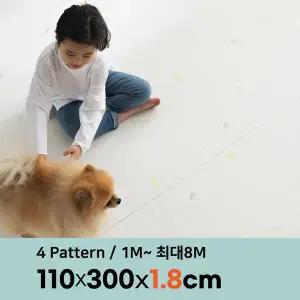 [삼바텍]18T PVC 층간소음방지 롤매트 폭 110cm x 3m