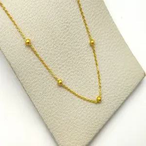 24K 순금 1돈 팅클 목걸이(18K 연결고리 장식)