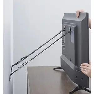 TV넘어짐방지 가구고정스트랩 모니터 안전용품 4개선반벨트 옷장스 책장스 TV 전도 장식장 보호 어린이 티