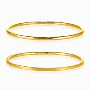 [한국금다이아몬드] 순금 팔찌 유광 무광 파이프 뱅글 24K 7.5g