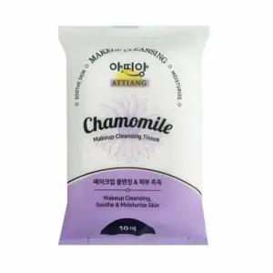 ( )클렌징티슈 촉촉함 아띠앙 세안티슈 피부진정 미니 휴대용 메이크업 10매 지우개