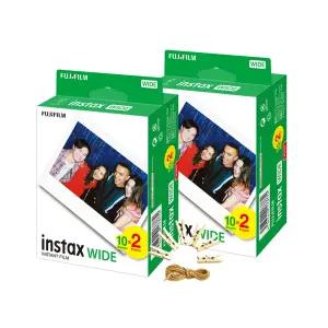 [한국후지정품]인스탁스 와이드필름4팩(40매)+포토라인/즉석카메라 필름