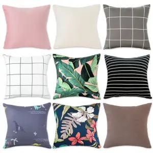 스타일공간 감성 쿠션 방석 커버 모음 쇼파 의자 사각 사무실 단색 극세사 캐릭터