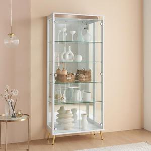 골드-프리미엄 800 5단 유리 장식장 피규어 진열장 양주장