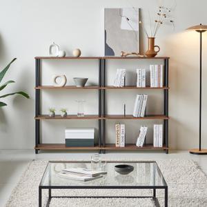 국내생산 DIY 조립식 철재 4단 800사이즈 책장 다용도선반 장난감정리 책꽂이선반