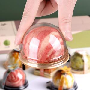 원형 케이스 100개 화과자케이스 떡포장용품  양갱 1구 두쫀쿠 쫀득쿠키