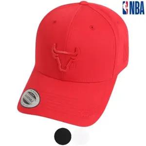 [롯데백화점]엔비에이 남여공용 시카고불스 아웃라인 메탈 롱챙 볼캡 모자 (N235AP414P)