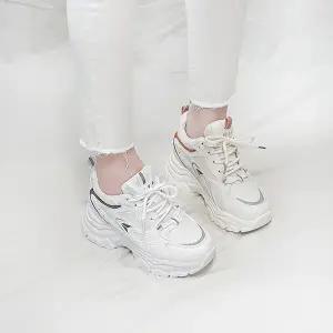 비코 키높이 메쉬 스탠딩 치어리더 통굽 스니커즈 8cm