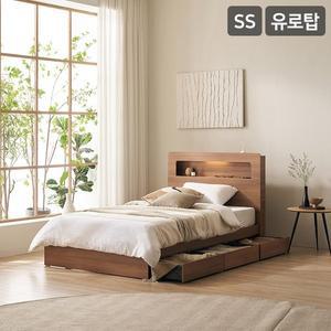 [삼익가구]텐드 LED 3단 수납 침대(65T 유로탑토퍼 독립스프링 매트리스-슈퍼싱글)