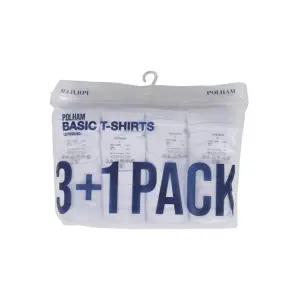 [롯데백화점]폴햄 공용) 기본 무지 반팔 티셔츠 3+1PACK (PHD5TR3900)