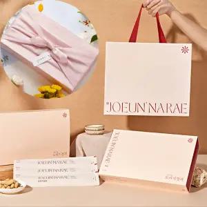 갤러리아 [쇼핑백+보자기포장] 조은나래 도라지정과 300 선물세트 연한빨강