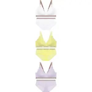 [게스언더웨어](신세계 사우스시티)컬러밴드 레이스 브라렛/팬티세트GCWBR222