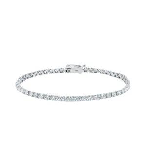 [한국금다이아몬드] 14K 1부 랩 다이아 테니스 팔찌 17cm 랩그로운 다이아몬드