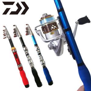미니낚시대 다이와 2000 스피닝릴 바다 미니 릴대 소형 휴대용 구멍치기 낚시대 세트