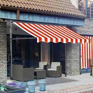 행거형 수동 어닝 차양막 카페 테라스 가림막 비막이