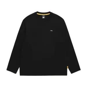 내셔널지오그래픽 N241UTS910 스몰 로고 긴팔 티셔츠 CARBON BLACK