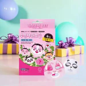 비앤씨 동물 마스크팩 세트 4+1 캔디걸 코스메틱 어린이 스킨케어 수분팩 시트지 키즈