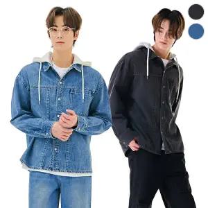 [체이스컬트] HOOD 탈부착 데님 SHIRT/2Color