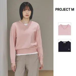 [프로젝트엠](천안아산점)여성 루즈핏 브이넥 풀오버 EPF1ER2200