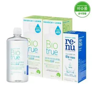 [공식] 바슈롬 바이오트루 렌즈세척액 500ml x2개 + 리뉴 후레쉬 355ml x1개