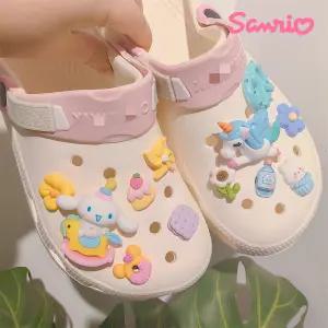 산리오 신발파츠 크록스 지비츠 호환 파츠 세트 12개 실내화 가능