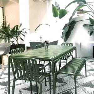철제 야외 테이블 야외가구 벤치 카페 편의점 정원