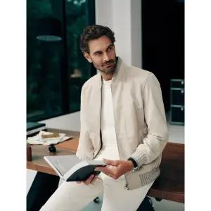 [갤럭시][갤럭시] [Prestige] 크로커 엠보 램 스웨이드 블루종  베이지 (GA483ZP01A)