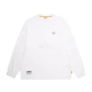 [내셔널지오그래픽] N231MTS020 세미 오버핏 소매 포켓 긴팔 티셔츠 WHITE