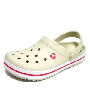 [하프클럽/크록스]크록스 크록밴드 남성 여성 공용 클로그 샌들 슬리퍼 아이보리 11016-1AS