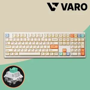 VARO V108 파스텔 저소음 민트축 무선키보드