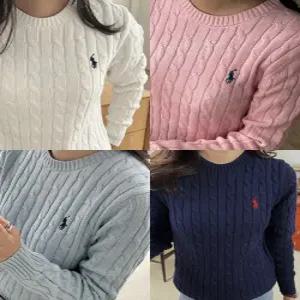 폴로 랄프로렌 여자니트 꽈배기 스웨터