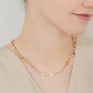 [펠리체골드] 14K 시그니처 클립 목걸이 (L)