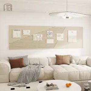 접착식 템바보드 인테리어 게시판 사진 배경 베이지