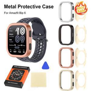 Amazfit Bip 6 금속 보호 케이스 안티 스크래치 스마트 워치 얇은 커버 분리형 시계 쉘 액세서리