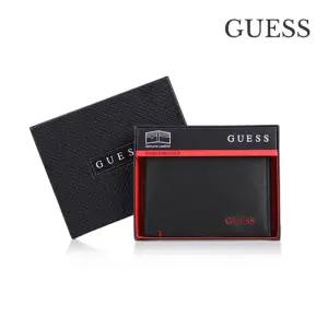 [게스 지갑] 블랙레드 남성 지갑 (13xX030) WG12