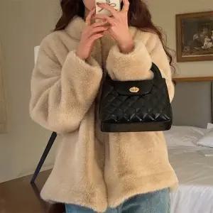 CMB413E여성 하객 스타일 퀼팅 미니 가죽 핸드백 체인 크로스백