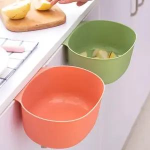 ( )싱크대 걸이형 수납 주방 다용도 타원 정리 바구니 음식물 통 쓰레기