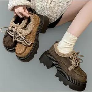 [다잇템] 여성 보온 키높이 FW 청키슈즈 덤블 로퍼