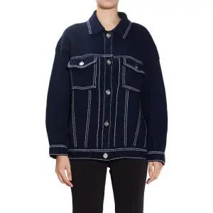 오버사이즈 캐시미어 코튼 데님 자켓 C85224 221