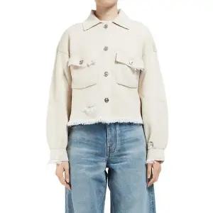 24FW  캐시미어 코튼 프린지 데님 자켓 C85258139 139