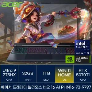 에이서 프레데터 헬리오스 네오 16 AI PHN16-73-9797 (WIN11)_마우스+장패드증정 AN